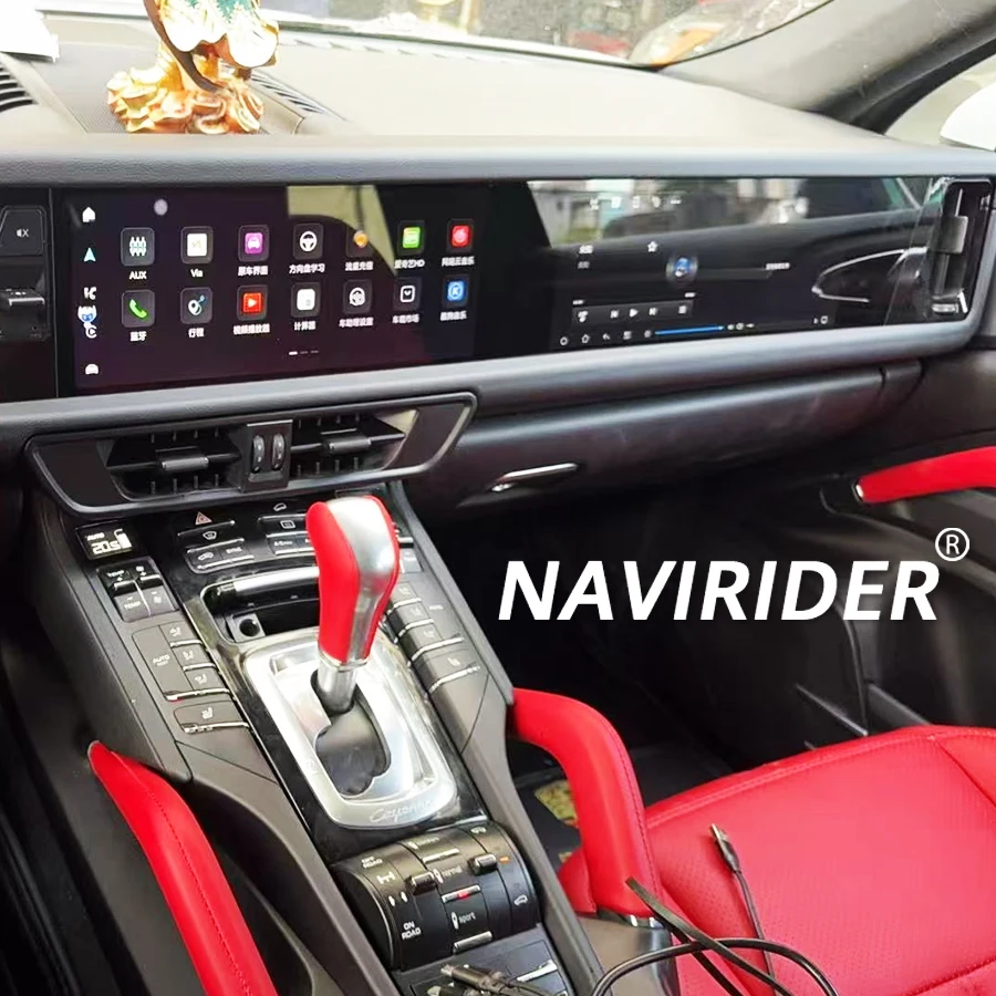 

12,3-дюймовый + 12,3-дюймовый автомобильный радиоприемник для Porsche Cayenne 2010-2017 Android обновленный 2025 интерактивный мультимедийный видеоплеер Carplay