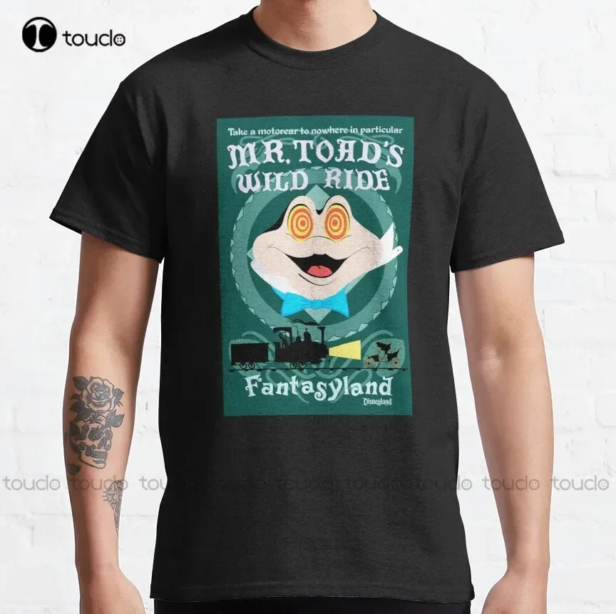 Mr. Toad'S Wild Ride Mr Toad Classic T-Shirt White T Shirts Custom Aldult Teen Unisex Digital Printing Tee Shirt Xs-5Xl Cotton