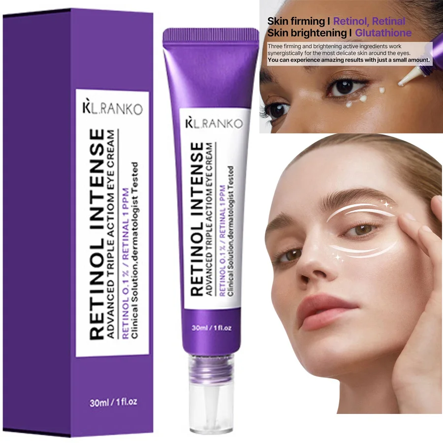 

Retinol Intense Advanced Triple Action Eye Cream Anti Aging for Fine Lines – Brightens Dark Circles & Smooths Skin Texture