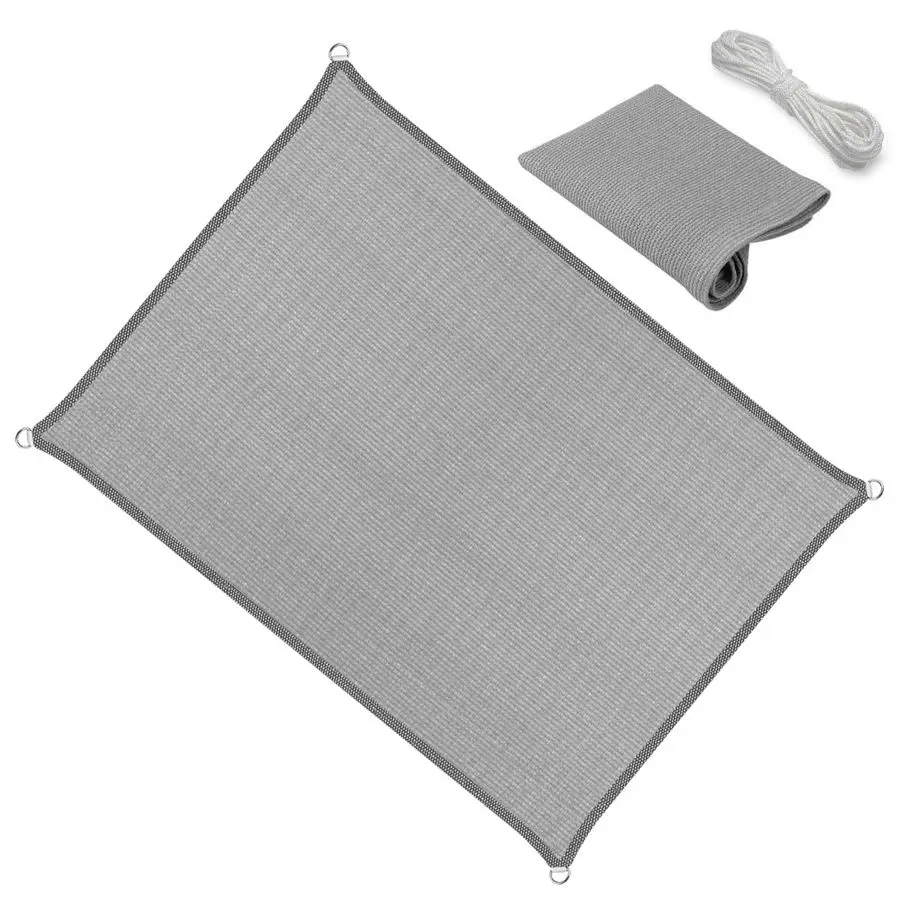 

Серый тент-парасоль с прямыми краями (7 шт.) для улицы, патио, газона, сада, двора, навеса для автомобиля