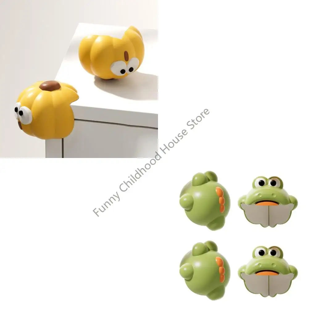 

D0LA 4pcs Adhesive PVC Edges Protectors for Kids Furniture Childproof Corner Cushions