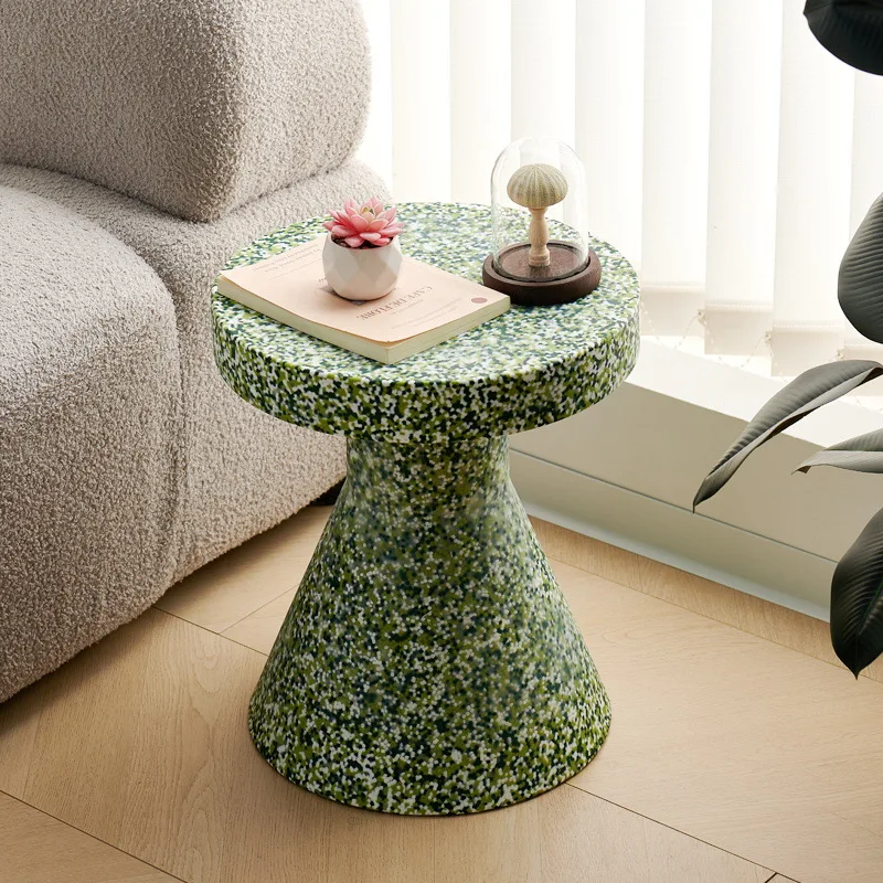 Modern Minimalist Side Table, Coffee End Table for Living Room Sofa, Balcony Casual Drink Stand, Aesthetic Home Decor Accent