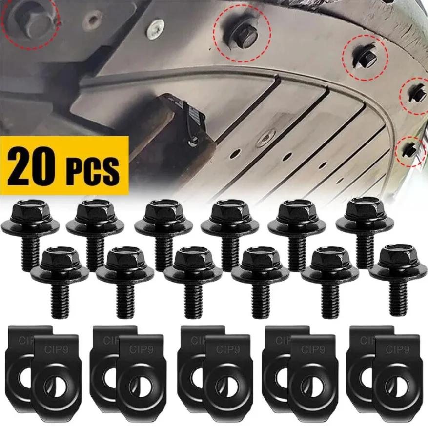 

Car Body Bolts U-nut Clips Engine Cover Undertray Splash Shield Guard Bumper Fender Liner Retainer Fastener Rivet Screws