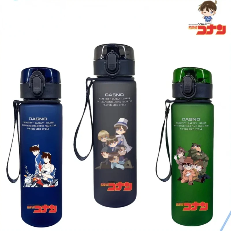 MINISO Detective Conan Water Cup Children's Drinking Glasses Student Kettle Travel Sports Water Bottles Holiday Gifts Anime