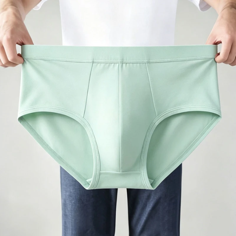 Plus Size Men's Underwear, Ice Silk Mesh Briefs, Breathable Antibacterial Crotch Male Panties for Fat Men, 2XL-11XL Available