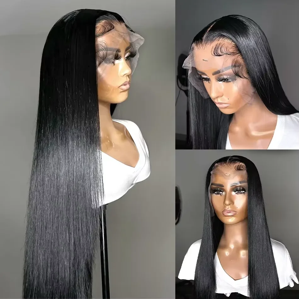 30 40 Inch High Density 13x6 Hd Lace Frontal Wigs Bone Straight 13x4 Lace Front Human Hair Wig 5x5 Glueless Wig Ready to Wear