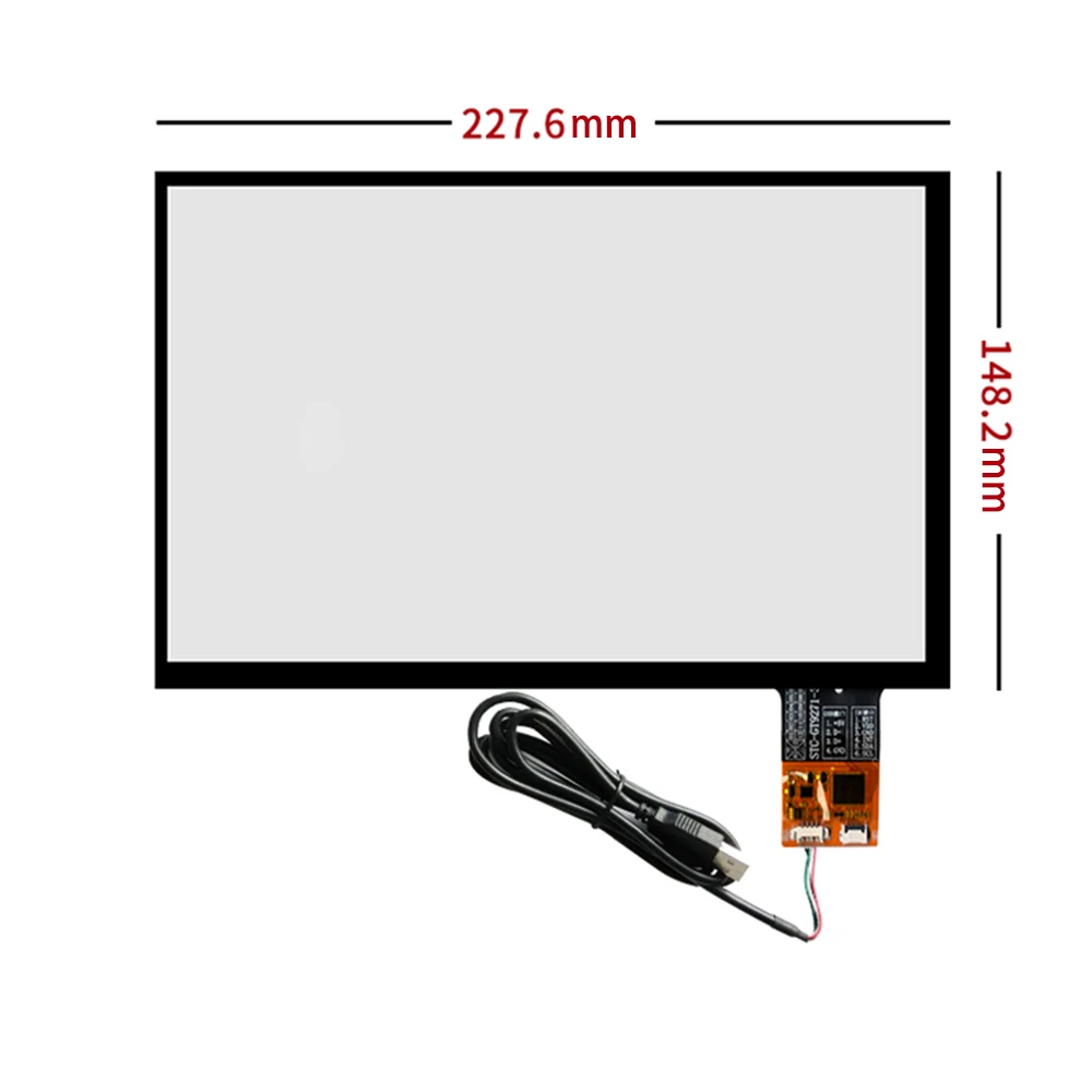 New 10.1 inch for 228*148mm Capacitive Touch Screen+USB Cable Plug and Play