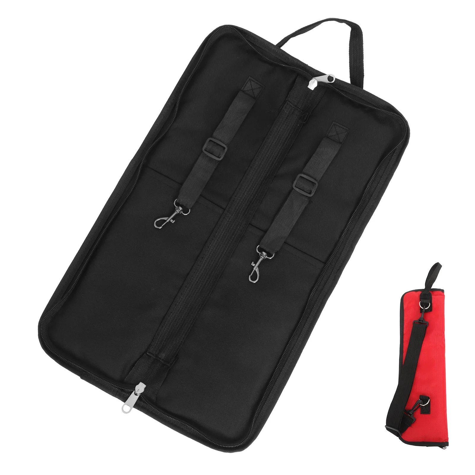 

1Pcs Drumstick Bag Large Capacity Durable Polyester Drum Stick Storage Holder Floor Tom Hooks Practical Carry Case