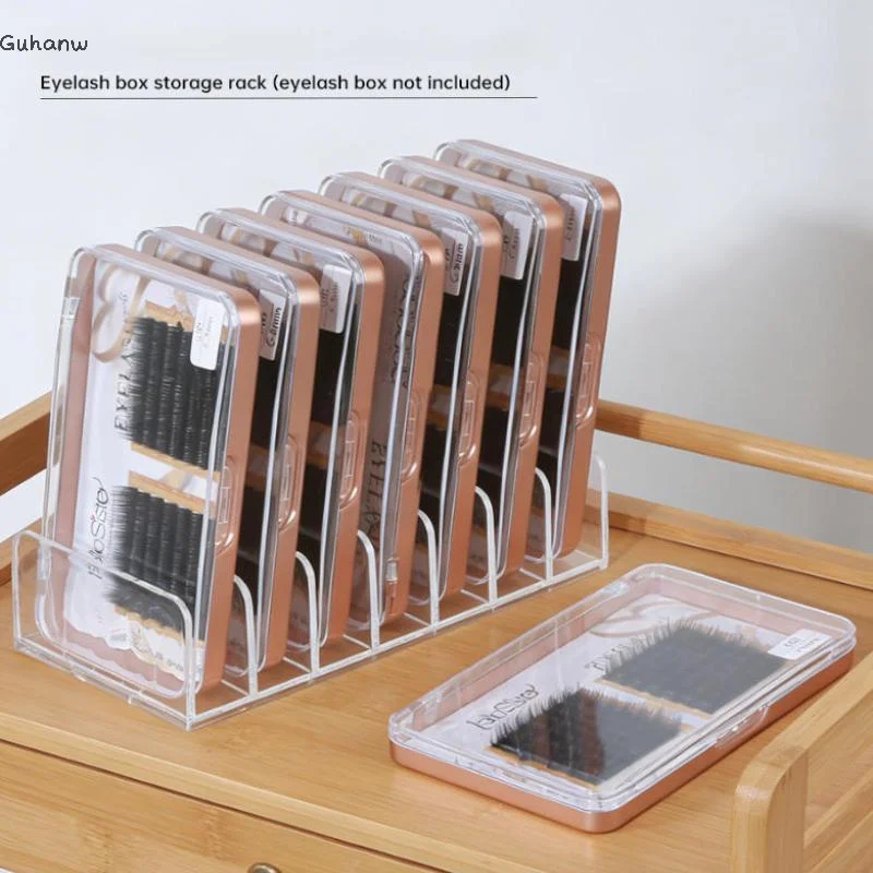 

[WHB]Eyelash Extension Supplies Organizer False Eyelashes Storage Box Lash Accessories Case Display Stand Makeup Powder