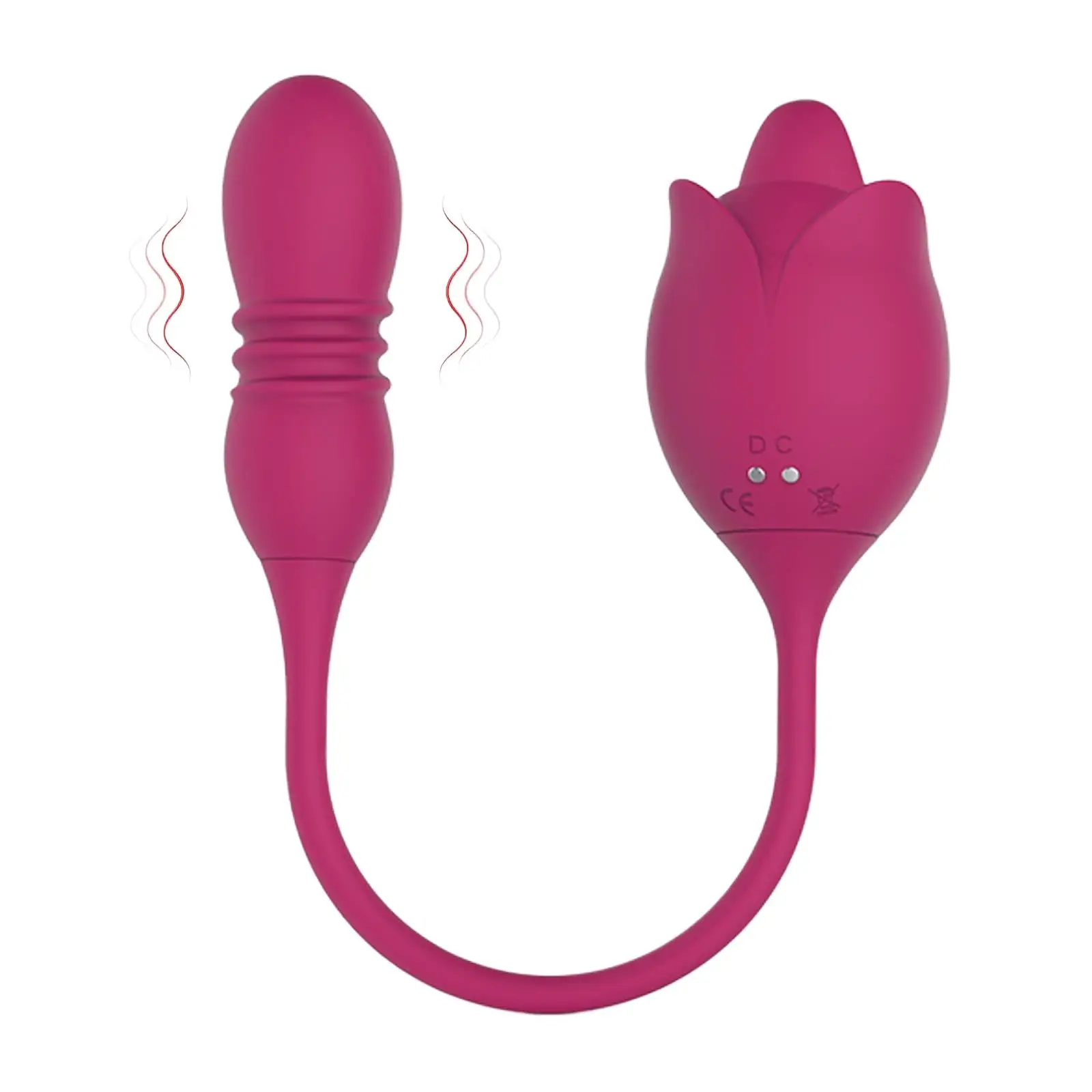 هزاز للنساء لعبة الجنس الوردي - 3 في 1 محفز الجنس الوردي البظر اللسان لعق الجة G بقعة دسار هزاز مع 9 طرق