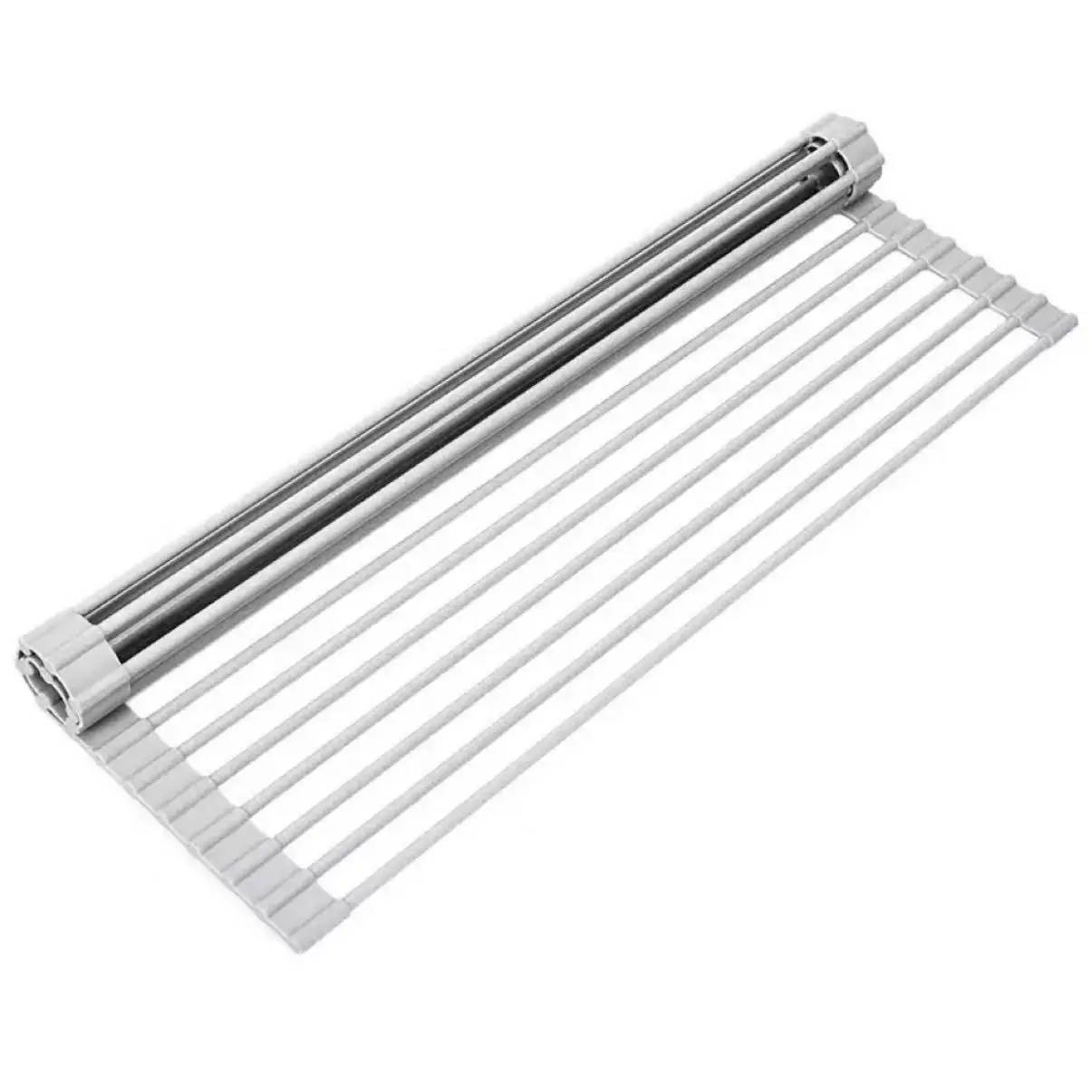 Égouttoir à vaisselle en fer avec panier de drainage et bec verseur, pour rangement d'ustensiles de cuisine et accessoires de cuisine