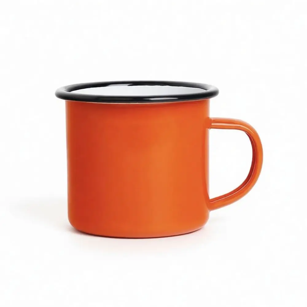 Vintage 8cm Enamel Mug Thickened Colorful Coffee Cup Classic Retro Tea Vessel Personalized Custom Logo Business Souvenir