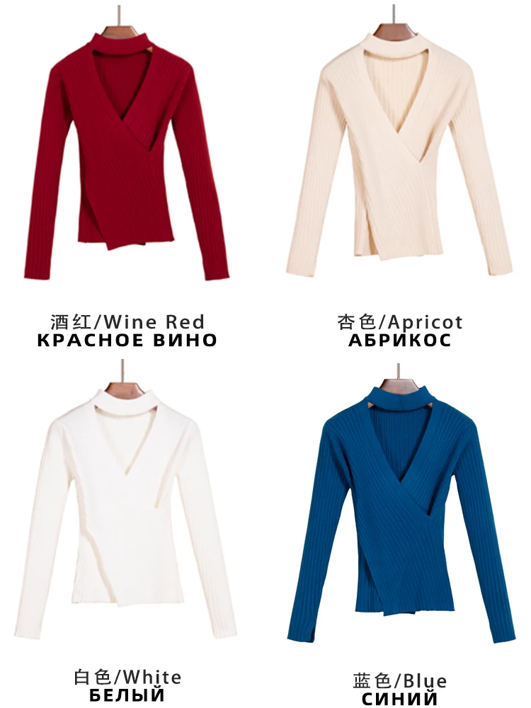 Cropped Female Outerwear Blouses Style Tops Women's Sweater Clothing Ladies Knitted Pullover Basic Clothes 2024 Korean Fashion