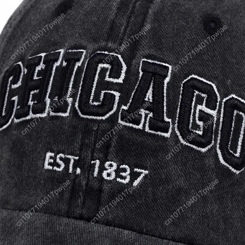 New Letter CHICAGO Baseball Cap Men Women Spring Summer Cotton Unisex Baseball Snapback Hat Hip Hop Trucker Caps Gorras
