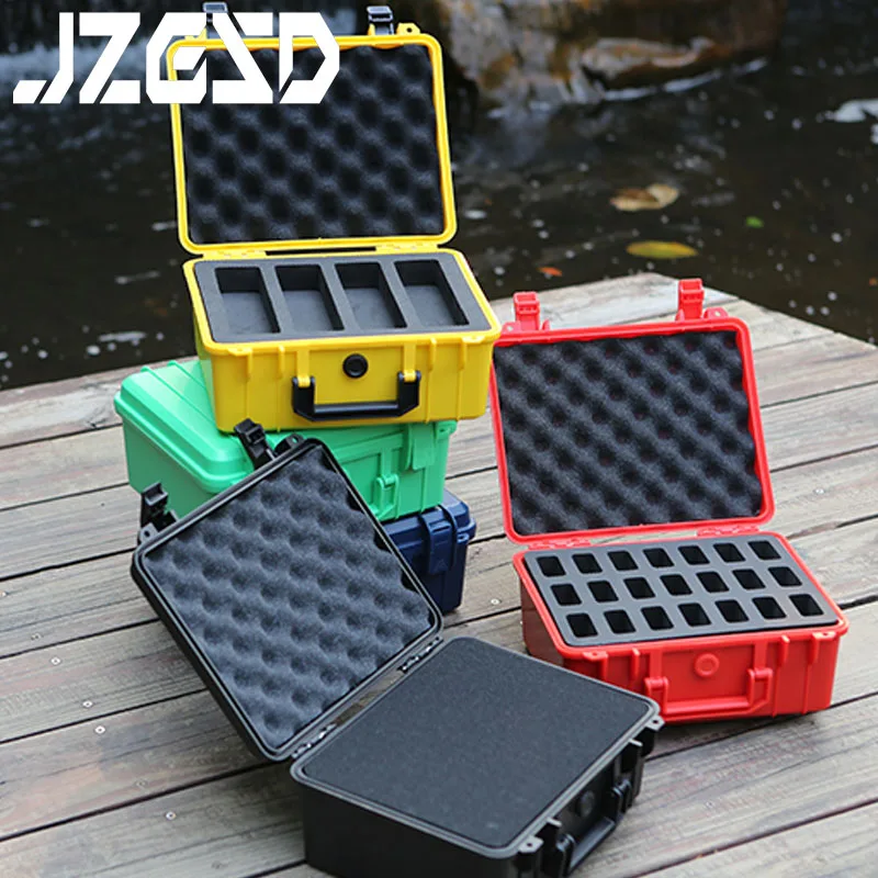 Tool Knives Folding PP Plastic ToolBox Safety Instrument Storage Box With Egg Sponge and Hand Torn Cotton Outdoor  Suitcase