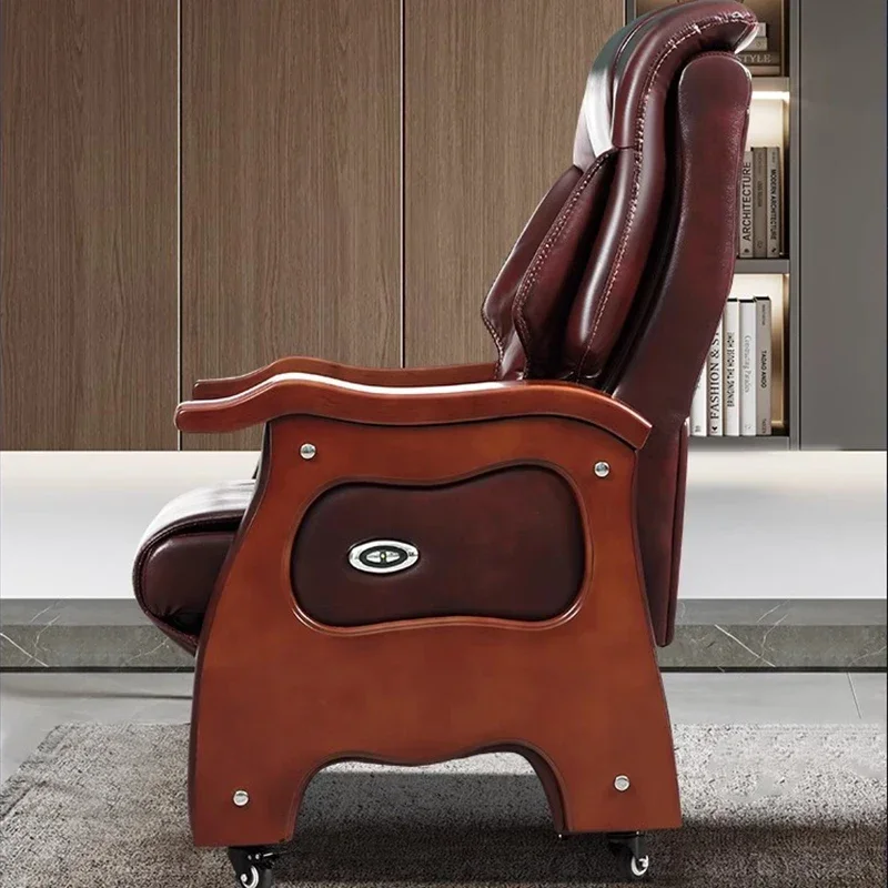 Sedia da ufficio direzionale per computer Designer nordico Sedia da ufficio ergonomica e confortevole in pelle Sillas De Oficina Mobili per la casa