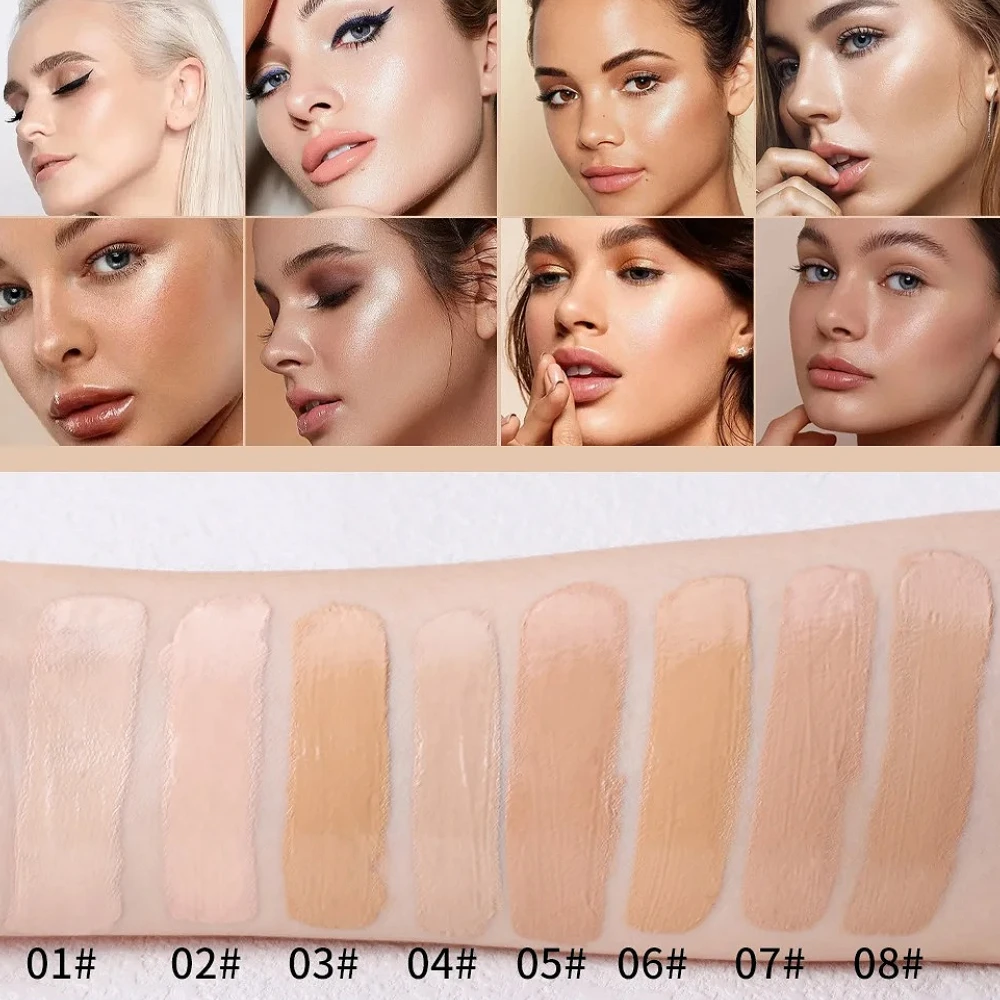 30ml Matte Liquid Foundation | Oil-Control Waterproof Long-Wearing | Full-Coverage Face Makeup Essential