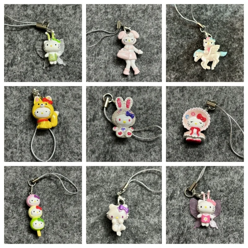 

Hello Kitty Key Rope New Anime High Beauty Versatile Bag Angel Wings Mobile Phone Rope Cute Cartoon Women Accessories Wholesale