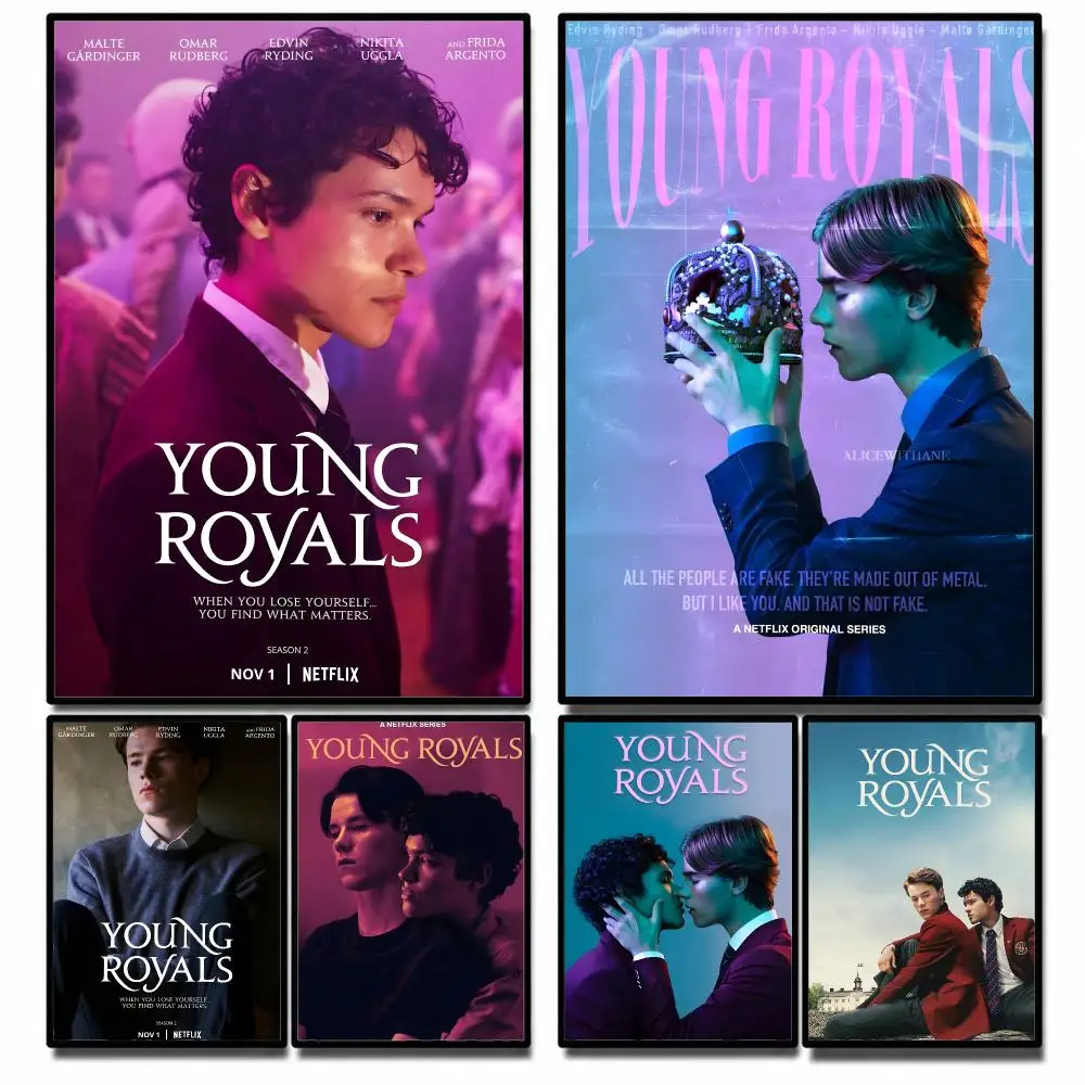 TVSeries Young Royals Poster High-definition  stickers, suitable for bedroom, living room, home decoration