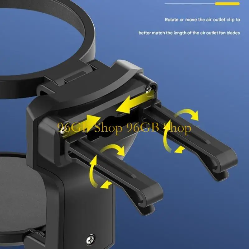 96GB Collapsible Vehicle Cup Holder Ashtray Combination Space Efficient Design ABS