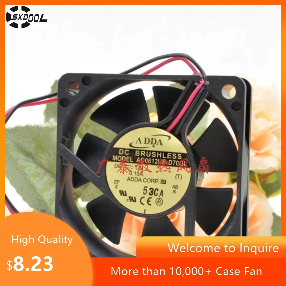 60mm Xiexi Adda Ad0612ub-D70gl 6015 12v 0.15a Monitoring Dahua Video Recorder Fan 6cm
