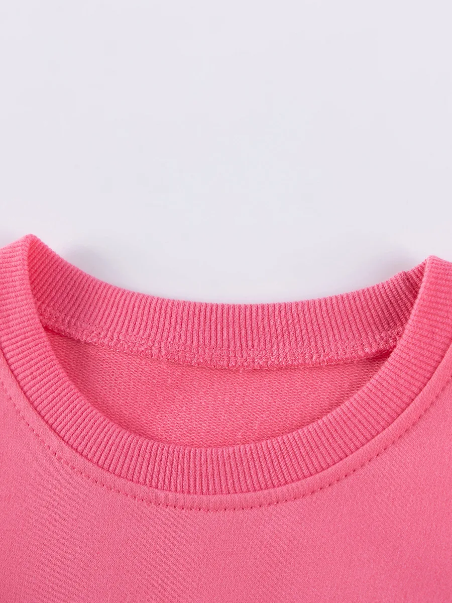 خريف جديد ملابس الأطفال الأمريكية لطيف الفتيات سترة الخريف بأكمام طويلة الأطفال بلايز تي شيرت قاع قميص السراويل قيعان