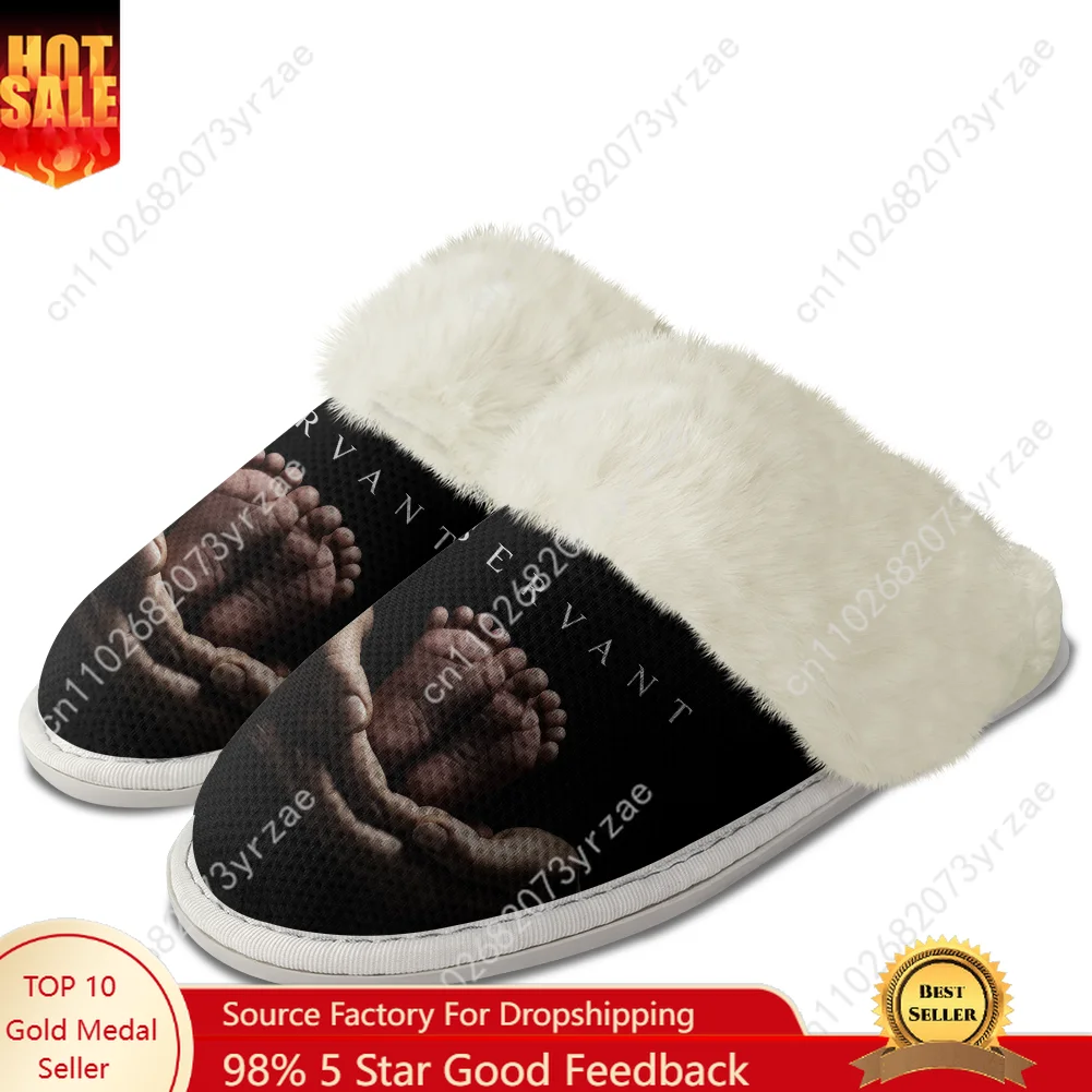 

Servant Plush Edge Warm Shoes Mens Womens Home Casual Slipper Bedroom Thermal Cotton Fashion Lightweight Shoe Custom Slippers