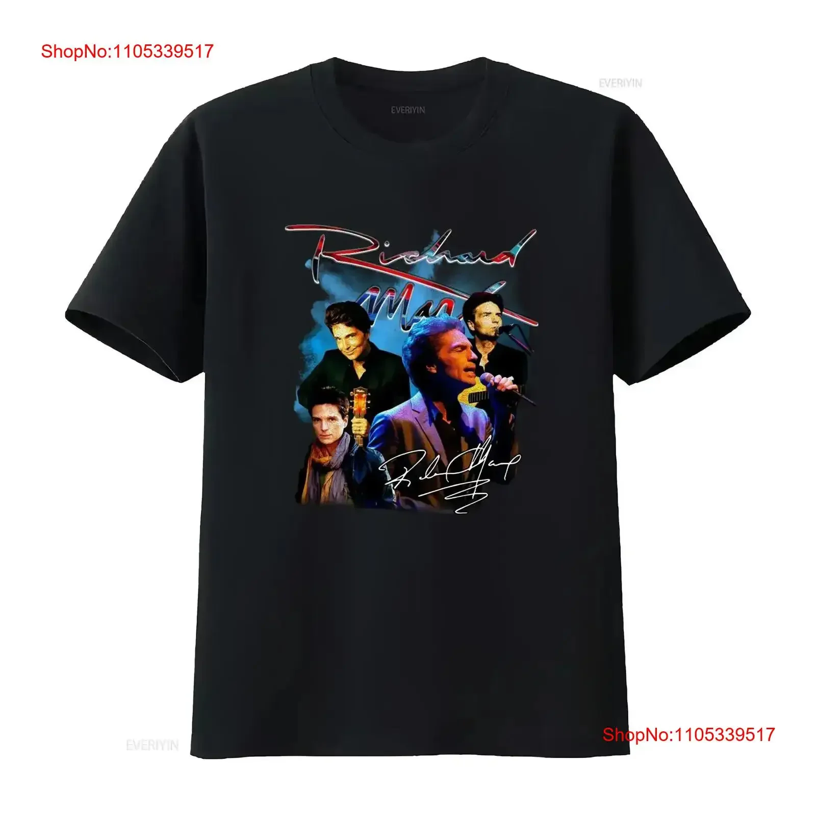 VTG Richard Marx T shirt Collage signed Black S to 5xl YY527 vintage Washed Stretched Top For Everyday Wear streetwear vintage