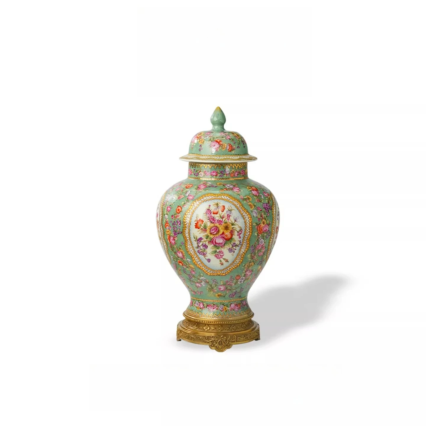 

Enamel ceramic vase, housewarming gift, living room entrance ornament