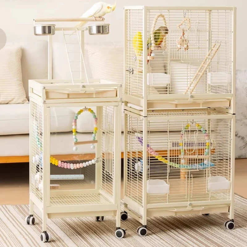 

Goldfinch Bird Cages Stainless Pedestal Toys Large Cockatiel Bird Cages Parrot Supplies Canaries Bird Supplies Pet Supplies