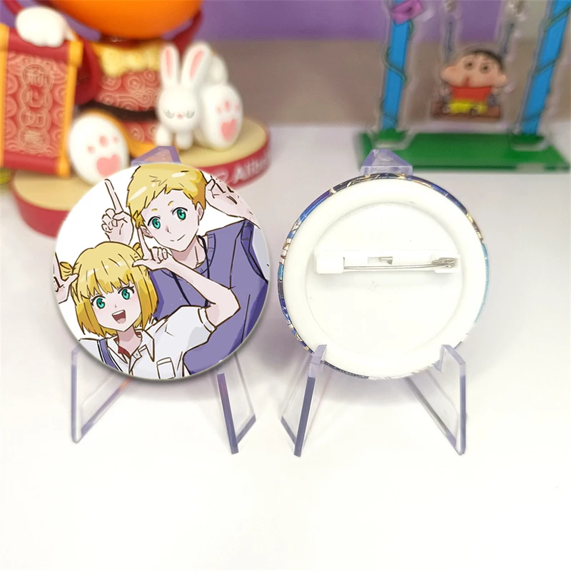 Anime Romantic Killer Cartoon Style Badge Funny Brooches on Backpack Clothes Handmade Round Enamel Pins Jewelry Gift Accessory