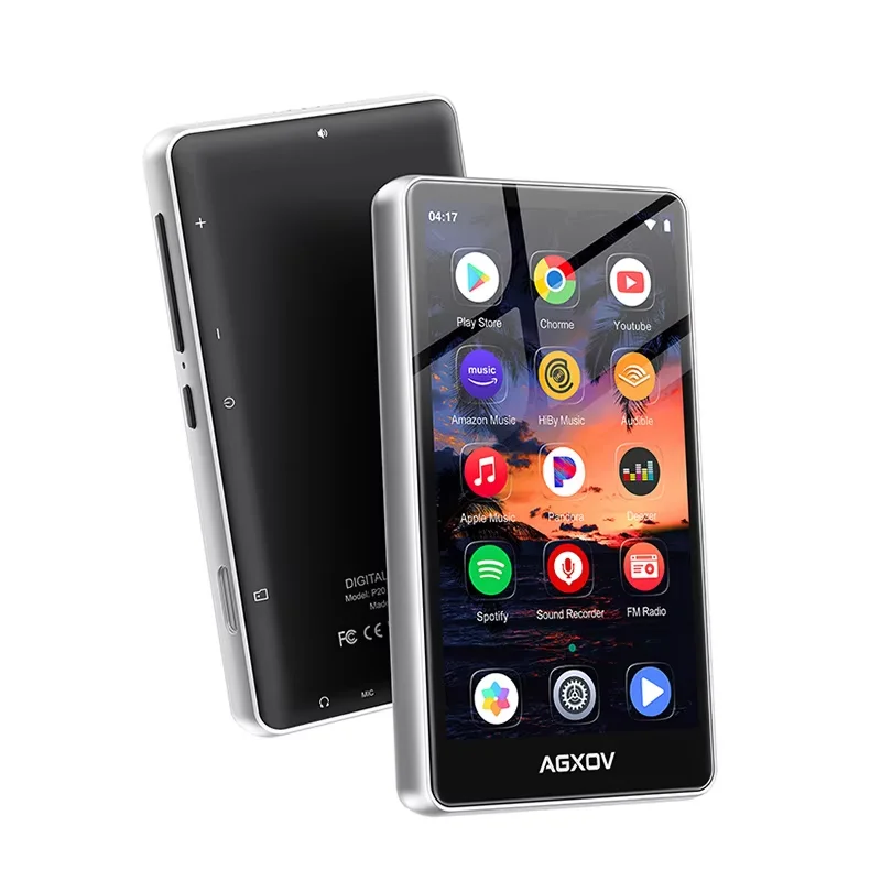 144GB MP3 Player WiFi Bluetooth 4 Inch Touch Screen HiFi Lossless Portable Music Player Built-in Speaker Expandable Up To 512GB