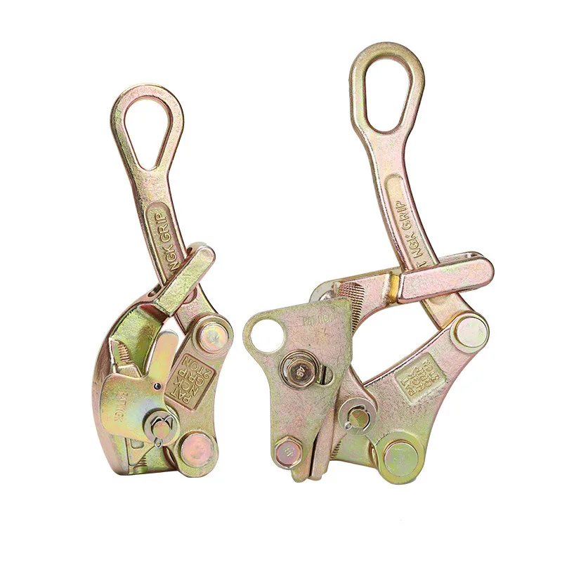 Imagem -04 - Multifuncional Wire Rope Jaw Clamp Ferramenta de Aperto Manual Antiderrapante Cabo de Eletricidade Grip Puxando Indo Mini Ton