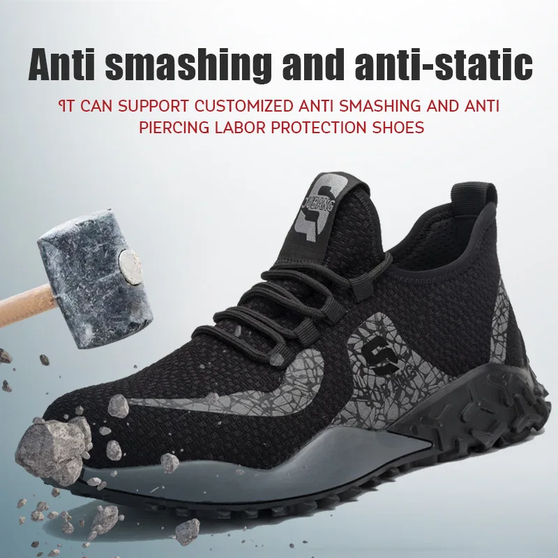 Breathable Anti-smashing Anti-puncture Work Labor Protection Shoes One Piece Dropshipping