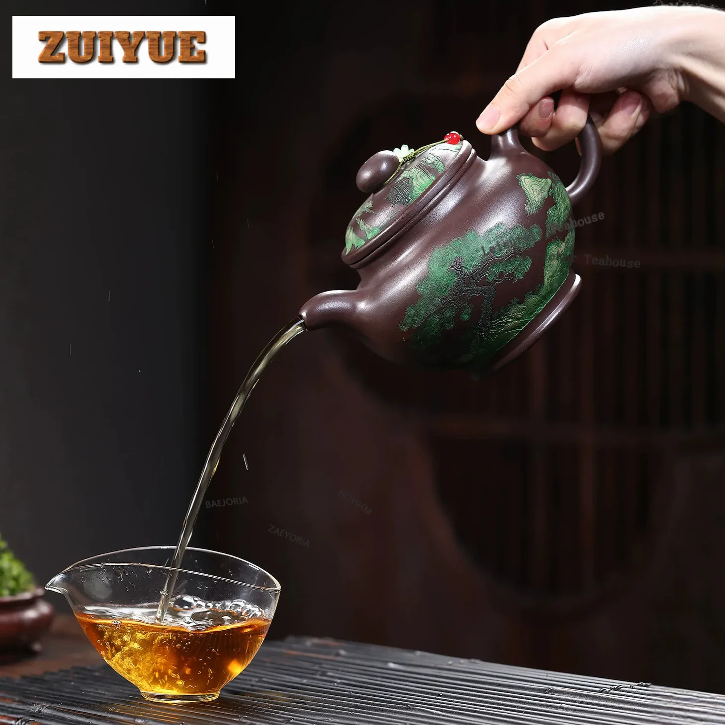 660ml Creative Yixing Purple Clay Teapots Handmade Duo Zhi Pot Raw Ore Old Purple Mud Tea Soaking Kettle Zisha Tea Set Craft
