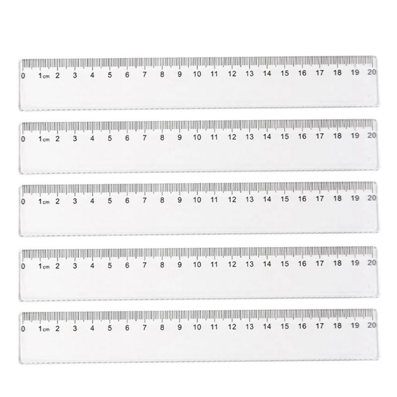 5 uds 15cm 20cm regla multifuncional regla plástico regla recta regla transparente