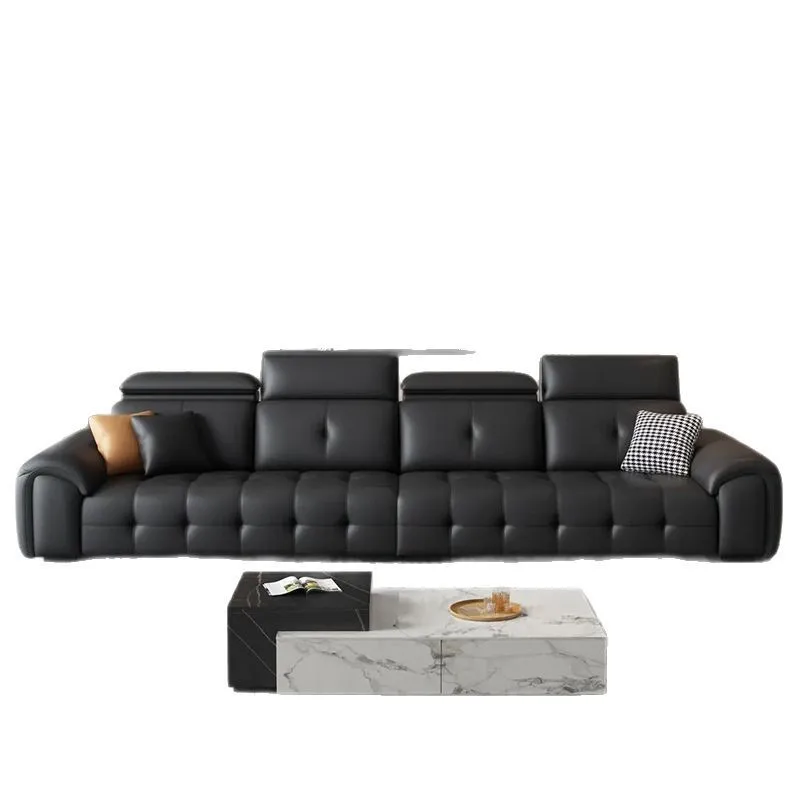 

Modern three or four-person sofa