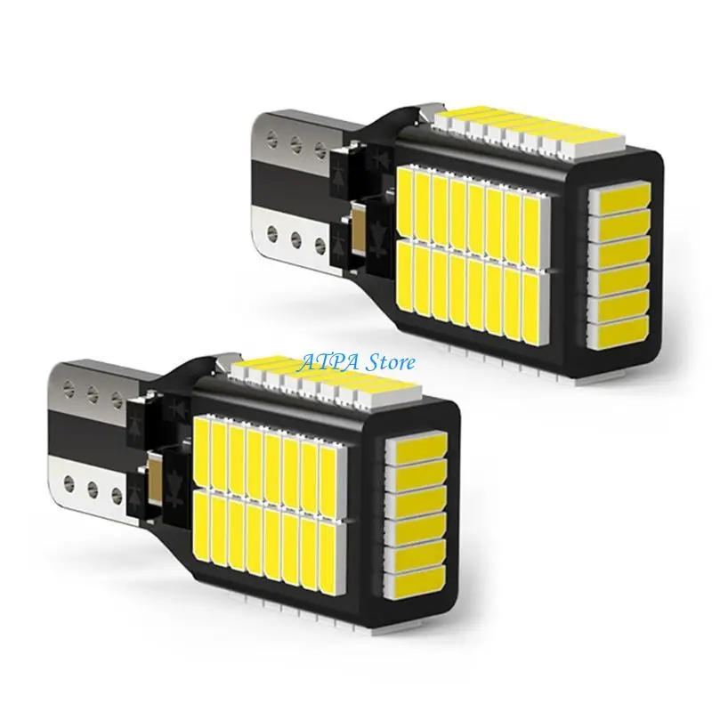 U13C Automotive Reverse Light Backup Lamp T-15 W16 LED Bulb 1Pair forGarage Service