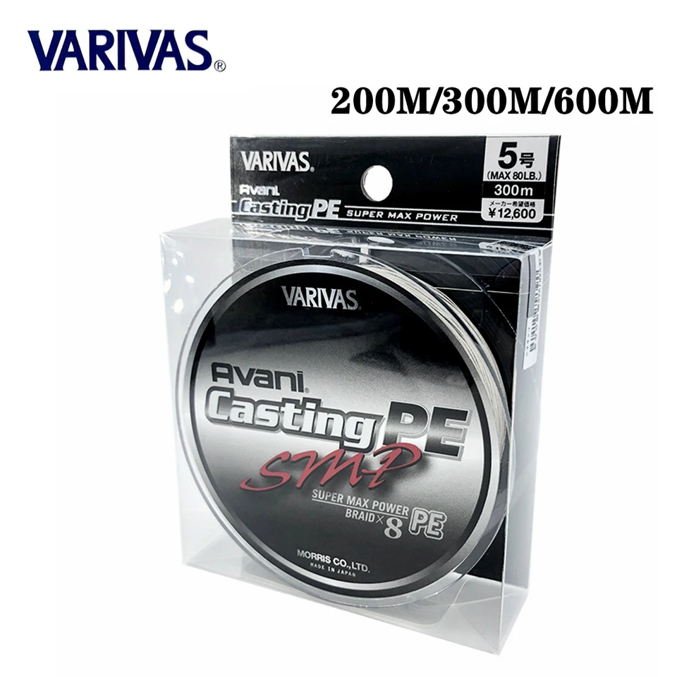 Avani Casting PE1号200m & Leader 25LB 30m Original VARIVAS Avani Casting SMP Super MAX Power PE X8 Fishing
