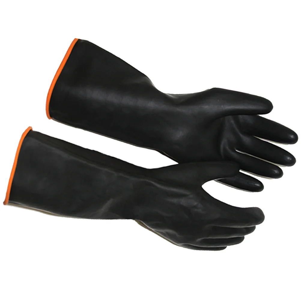 

Rubber Gloves Safety Work for Cleaning Medium Industrial Wear-Resistant Man Waterproof Men