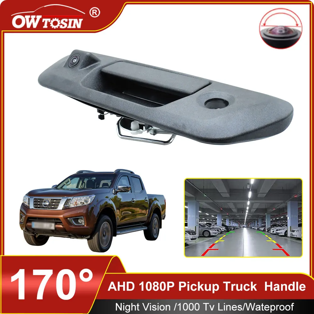 170° AHD 1920*1080P Pickup Trunk Handle Vehicle Camera For Nissan Navara D23 NP300 2015 2016 2017 2018  Reverse Car Camera
