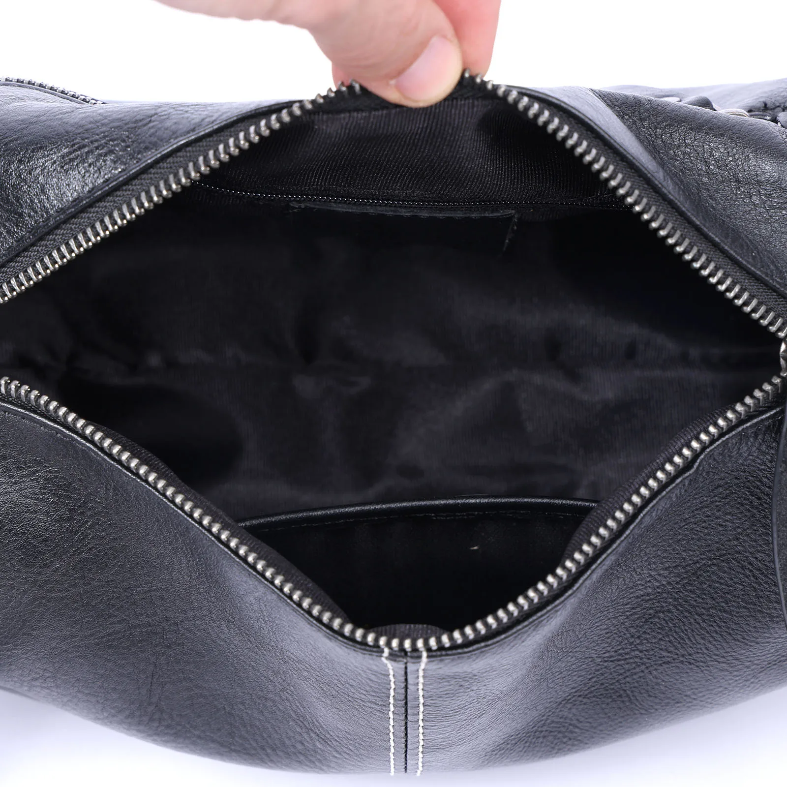 S.WORKER Modische Echtleder-Umhängetasche für Herren, Vollnarbig, Trendige Casual-Crossbody-Tasche, Mini-Umhängetasche für Handy und Schlüssel – Detail 19