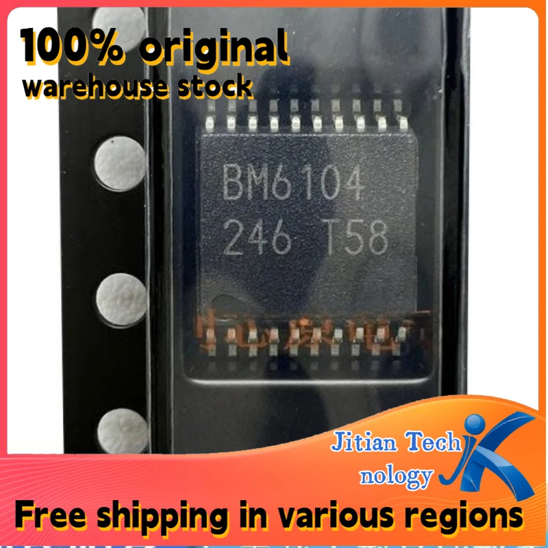 10PCS 100% brand new BM6104FV-CE2 logo BM6104 SSOP20 High-Quality Electronic Component