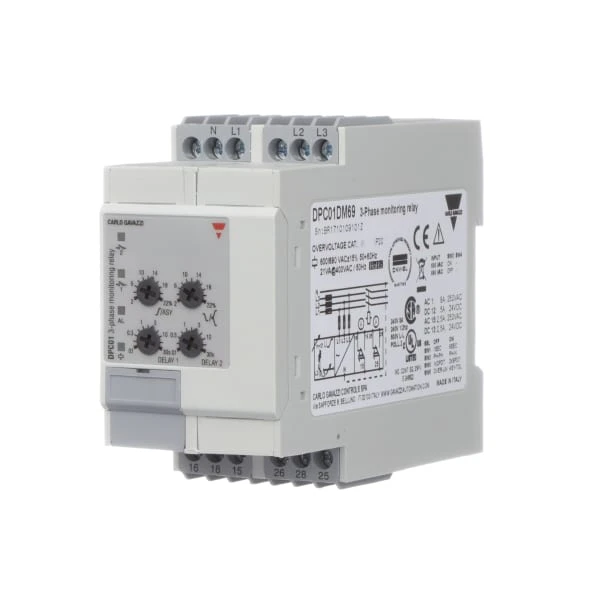 DPC01DM69 Three‑phase Voltage Relay, Over‑voltage and Under‑voltage, Phase Sequence Protector, Reverse‑phase and Phase‑loss Prot