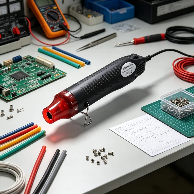220/110V Hot Air Gun DIY Tool Heat Electric Power Tool Mini Soldering Temperature Crafts Blower with Supporting Seat Shrink