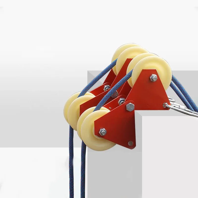 Labor-Saving Polia para Wall Corner Segurança, Rope Retract, Anti-Wear Roda Cable Protector, Sling