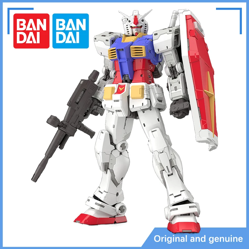 In Stock Bandai RG (Real Grade) RGU Gundam RX-78-2 VER. 2.0 New Edition 1/144 Scale Model  Assembly Children Toys Birthday Gift