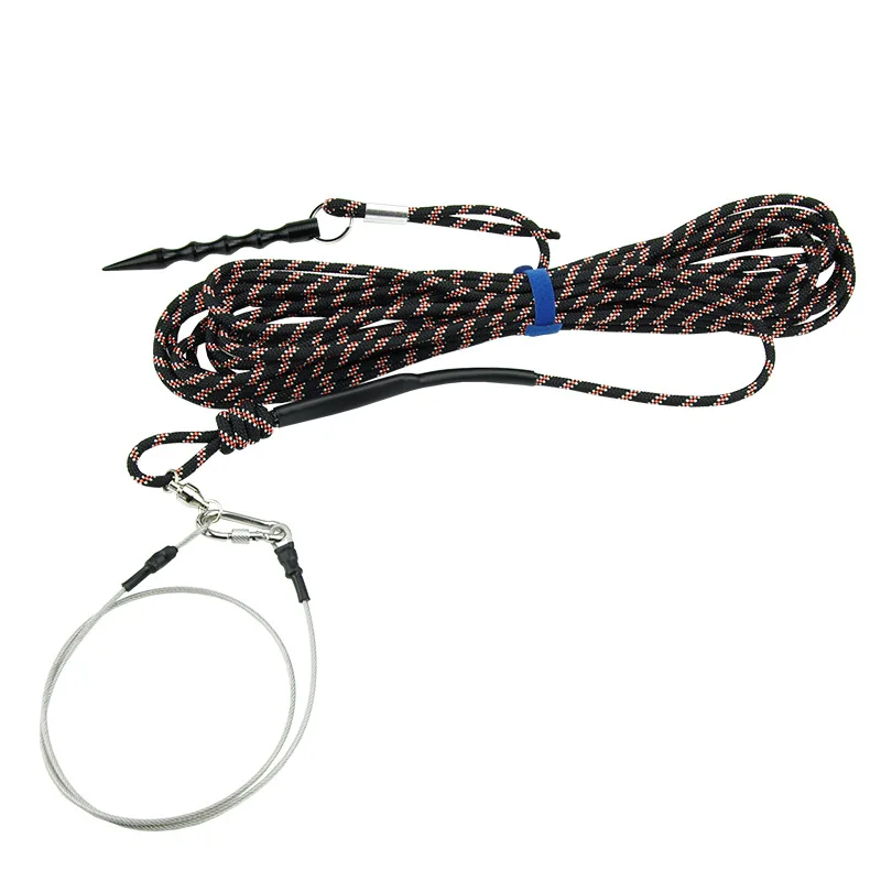 

Fishing Lock Buckle 10M Bold Steel Wire Ropes Snaps Swing Latch Stainless Live Belt Float Fish Stringer Accessories Tackle