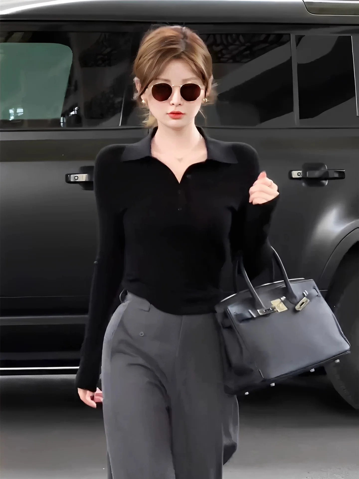 Women's Long Sleeve 95 Cotton  Neck Base Shirt Slim Fit Inner Wear Shoulder T-Shirt Spring Autumn New Style plus Size
