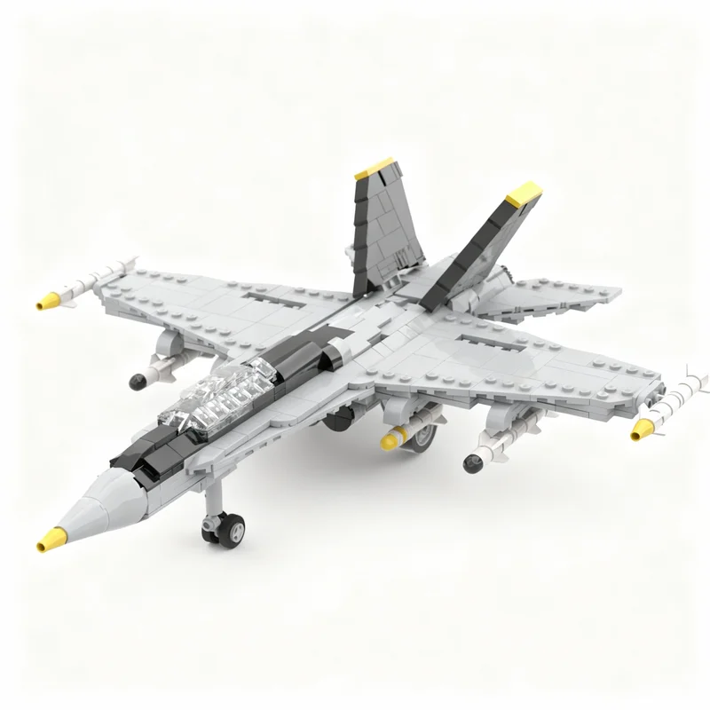 

659pcs MOC F 18 Hornet 1 48 Scale City Airport Model Building Blocks Construction Toy Christmas Gifts DIY Creative Idea Birthday